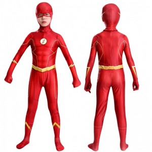 children costume halloween carnival costume factory hot sale Flash cosplay bodysuit