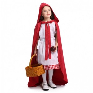 Novelties Children Fairytale Dress Outfit Little Red Riding Hood Costume DGHC-071