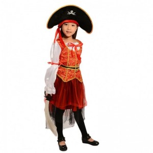 2022 Girl Kid Role Play Dress Up Set Pirates Of The Caribbean Costume HCVM-006