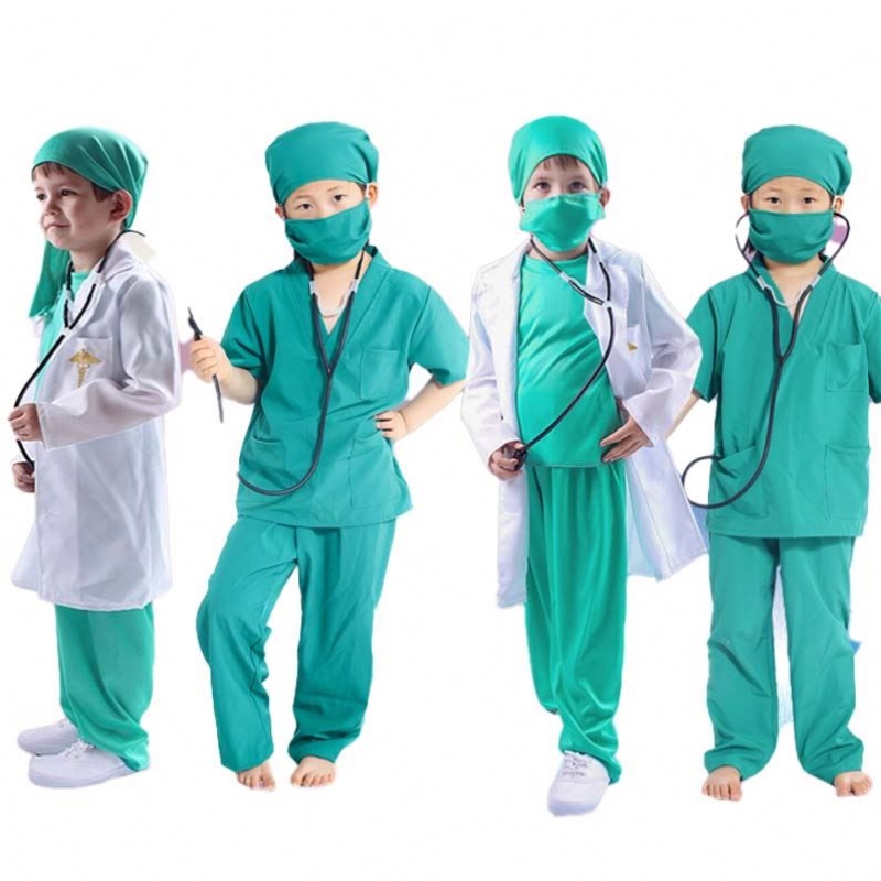 Theme Party Masquerade Show Role Play Professional Doctor Nurse Child Doctor Costume HCBC-004