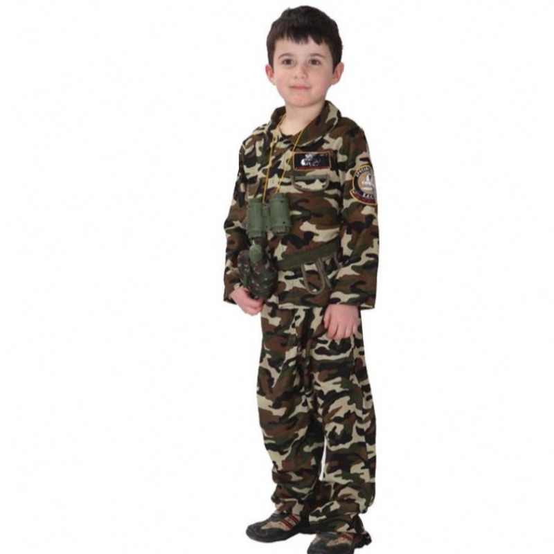 Boys Soldier Costume Military Uniform Suit Kids Army Costume HCBC-010