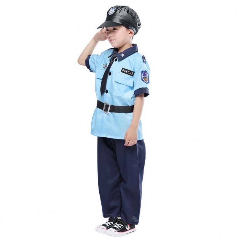 Halloween Dress Up Policeman Pretend Play Set Kids Police Costume For Boys HCBC-005