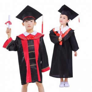 Kids Boys Girls Role Play Bachelor Graduation Costume With Hat HCBC-026