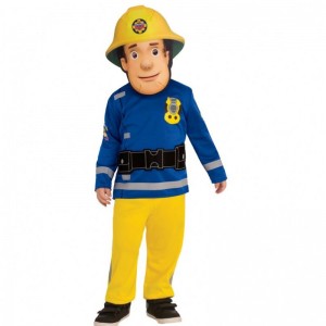 Fireman Sam Small Rescue Children Play Performances Dress Up Outfit Kids Cosplay Halloween Costumes