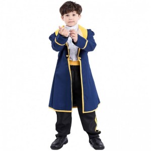 Kids Beauty And The Beast Cosplay Costume Halloween party Men Boys Fancy Dress Movie Prince \ costume