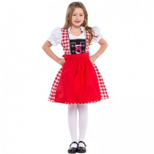 S-XL Child Germany Beer Festival Waiter Cosplay Costumes Boys And Girls Oktoberfest Costumes Kids Role Play Uniform