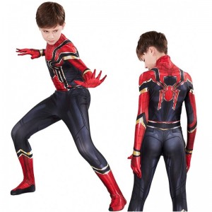 Kids Halloween Costume Compatible Superhero spiderman Costume Suits Kids Party Cosplay 3D Style Best Gifts