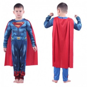 Halloween Cosplay Party Fancy Dress Kids Super Hero superhero Muscle Costume children super man clothing