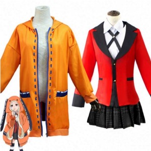 nime Kakegurui Cosplay Figure Yomotsuki Runa Cosplay Costume Coat JK School Girls Uniform Hoodie Halloween Dress For Women