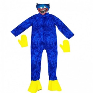 Halloween poppy playtime Halloween Cosplay costumes Pop Cosplay Blue Mouth Monster Costume for KidsCarnival Monster Jumpsuit