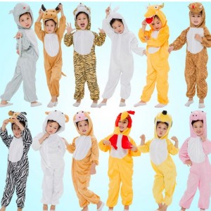 Children's animal costumes kindergarten dinosaur clothes costume piggy frog rabbit tiger rat cow performance costume