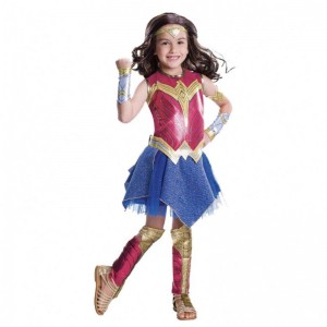 Wonder Girl Costume Children Dress up Superhero Cosplay Halloween Costume For Kids