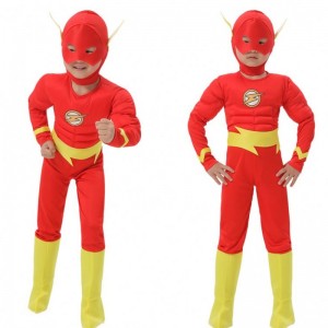 Halloween Costume Fancy Kids Fantasy Comics Carnival Party Halloween Flashman Cosplay Costumes