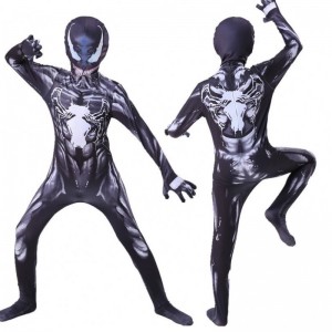 New design adult costume kids suit jumpsuit boys symbiote spiderman costumes superheros Cosplay halloween costumes