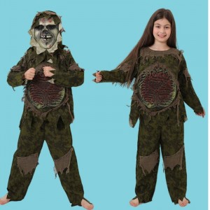 kid's Halloween zombie costume cosplay boy monster costume horror mask zombie clothes