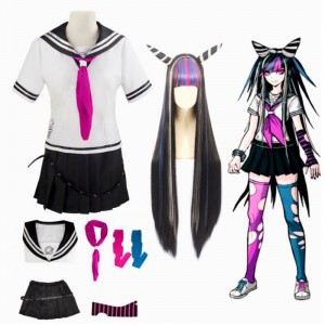 Anime Super Dangan Ronpa 2 Danganronpa Ibuki Mioda Dress Uniform Cosplay Costume