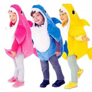 2022 Toddler Family Shark Costume Cosplay Halloween Costume for Kids Animals Costume for Children Carnival Party Dress Up Suit