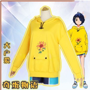 New Anime WONDER PRIORITY Cosplay Ohto Ai Hoodies Girl Sweatshirt Sport Pullover Costume Clothing Cos wig Halloween