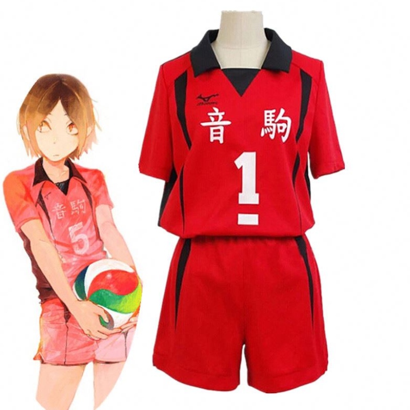 Adult Haikyuu Nekoma High School #5 1 Kenma Kozume Kuroo Tetsuro Cosplay Haikiyu Volley Ball Team Jersey Sportswear Uniform