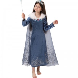 Hot Sale Genuine Elsa Princess Dress Kids Elsa Cosplay Costume