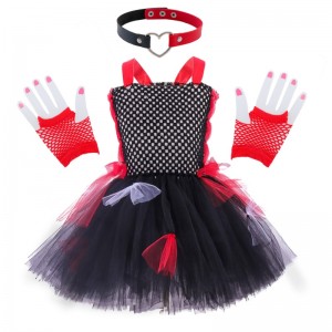 Toddler Kids Cute Tutu Dress Costume Halloween Zombie Cosplay for Girls