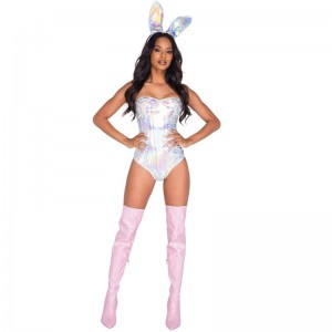 HOLOGRAPHIC BUNNY COSTUME