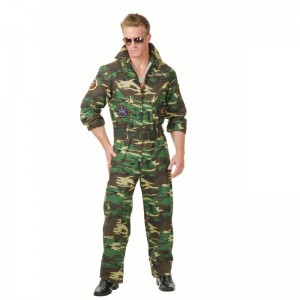 TOP GUN CAMO JUMPSUIT COSTUME